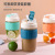 Portable Straw Double Drink Cup Ins Women's Good-looking Glass Thickened Milk Coffee with Lid Milk Tea Cup Wholesale