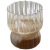 Simple Vertical Stripe Glass Milk Mousse Cup Household Borosilicate Glass Juice Coffee Drinking Cup Single-Wall Cup