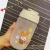 New Student Coffee Cup Portable Straw Style Double Drink Frosted Glass Water Glass Female Cute Handy Cup with Lid