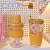 Ins Wind Belt Straw Glass Cup HeatResistant Goodlooking Water Cup Female Creative Boys Portable Internet Celebrity Cup