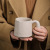 Ceramic Fat Handle Mug Ins Style Retro Simple Big Ears Milk Coffee Cup Water Cup Fat Ceramic Cup