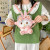 Cute Pastoral Bunny Bag 2022 New Lolita Cartoon Backpack Girlish Doll Plush Bag