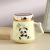 INS Cute Cartoon Panda Strawberry Ceramic Cup Mirror Cup Mug Advertising Gift Printable Logo