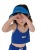 Children's Baby Summer UV Protection Sun-Proof Sun Visor Cap Boys and Girls Topless Hat Big Brim Summer Hat Tide