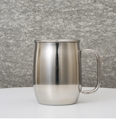 1000ml 304 Single-Layer Stainless Steel Large Mug Large Capacity Beer Mug Laser Logo Bar Supplies