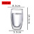 Wholesale Double Layer Glass Cup Coffee Cup Milk Juice Cup Insulation Glass Good-looking