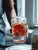 Glass Straw Cup Household Korean Water Cup Transparent Breakfast Cup Internet Celebrity Ins Milk Cup