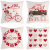 Valentine's Day Printed Pillow Mother's Day Cushion Sofa Backrest Valentine's Day Mother's Day Gift Plush Toy