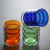 Colored Spiral Glass Double-Layer Cup Milk Cup Home Coffee Mousse Cup Office Glass Juice Cup