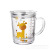 Creative Glass Straw Cup Scale Glass with Handle with Cover Internet Celebrity Household Cute Baby Breakfast Milk Cup