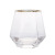 Creative Hexagonal Diamond Cup Rainbow Multi-Color Glass Hexagonal Whiskey Household Ins Golden Edge Diamond Water Cup