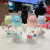 Infant Cartoon Straw Cup Slide Lid Water Cup with Handle Strap Scale Baby Creative Trendy Water Cup 550ml