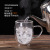 Glass DoubleLayer Cup Transparent Insulated Milk Cup Coffee Cup with Handle Beer Steins DoubleLayer Mug