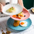 Creative Matte Ceramic Plate Home Breakfast Dessert Plate Hotel Western Restaurant Dim Sum Plate Ins Shaped Tableware