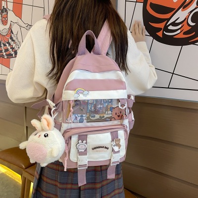 2022japanese and Korean Style Student Class Schoolbag Cute Soft Girl Bag Backpack Tutorial Bag