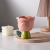 INS Style Rose Ceramic Mug Niche Afternoon Tea Pastry Dessert Bowl Cup Fruit Salad Decoration Photos on the Table