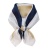 FENNYSUN 70*70cm Small Square Polyester Silk Feeling Stripe 