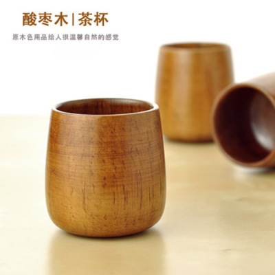 Wooden Cup Wooden Cup Wine Glass Big Belly Cup Tea Cup B & B Hotel Home Wholesale