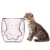 Creative Cat-Paw Mug Glass Double-Layer Cup Pink Glass Double Layer Milk Cup Coffee Cup Cute Glass Cup