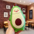Cute Cartoon Avocado Glass Double Layer Student Minimalist Fresh Mori Water Cup Portable Girl Heart Ins Style