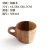 Simple Whole Wood Cup Acacia Mangium Mug Wooden Tumbler Handle Cup Lettering Factory Wholesale