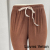 Factory Direct Sales Milk Silk Drawstring Leggings Ankle Banded Pants Women's Pants