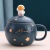 INS Cartoon Planet Mug Ceramic Cup with Lid Good-looking Water Cup Couple's Cups Gift Cup in Stock Wholesale