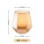 Creative Hexagonal Diamond Cup Rainbow Multi-Color Glass Hexagonal Whiskey Household Ins Golden Edge Diamond Water Cup