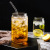 Glass Coke Cup Large Capacity Juice Cup Borosilicate Glass Single-Wall Cup Cans Modeling Cold Drink Glass
