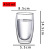 Water Bottle Transparent Coffee Cup Scented Tea Cup with Handle Tea Cup Household Juice Cups Small Size Heat Insulation