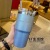 DoubleLayer Cup Christmas Silver Blue Shining Gradient Stanley Stainless Steel Thermos Cup Cup with Straw Drinking Cup