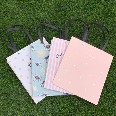 Window Gift Bag 12/Bag Creative Paper Bag New Hand Bag Small Fresh Handbag Packaging Bag 23*12*26