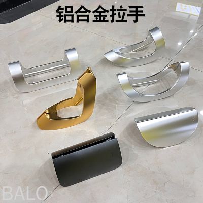 Handle Aluminum Alloy Door Handle Bathroom Handle Glass Door Handle Surface Mounted Handle Channel Door Handle Door and Window Accessories