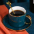 Coffee Cup Small Exquisite Set Female Ceramic Ins Style Cup Spoon Hanging Ear Luxury Household Cup and Saucer Whole