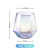 Creative Hexagonal Diamond Cup Rainbow Multi-Color Glass Hexagonal Whiskey Household Ins Golden Edge Diamond Water Cup