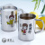 304 Stainless Steel Mug Thickened Family Pack ParentChild Water Cup a Family of Four Household AntiScald AntiFall