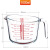 Fenix Household Heat-Resistant Transparent Glass Scale Measuring Cup Children's Milk Cup Water Cup Kitchen Microwaveable