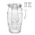 Italian Imported Romantic European Pattern Glass Pot Lemon Juice Ice Bucket Liner Cold Water Jug Set