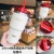 DoubleLayer Cup Christmas Silver Blue Shining Gradient Stanley Stainless Steel Thermos Cup Cup with Straw Drinking Cup