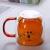 Douyin Online Influencer Glass Double-Layer Cup Cute Cartoon Bear Shape Household Coffee Cup Office Breakfast Milk Cup
