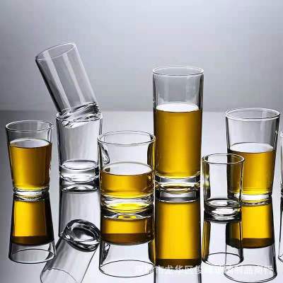 Straight Meal Cup Glass Cup Teacup Mouthwash Cup Transparent Juice Cup Drink Cup Beer Steins Straight Tube