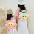 Cute Sun Flower Cartoon Plush Bag 2022 New Arrival Girlish Style Large Capacity Doll Flower Bear Parent-Child Backpack