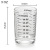 Thickened Glass Ounce Measuring Cup 90ml 120ml Double Measuring Scale round Water Cup Thick Bottom Baking Coffee Cup