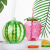 Plastic Fruit Drink Shape Children's Straw Cup Disposable Luminous Transparent Strawberry Juice Cup Factory Wholesale