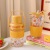 Ins Wind Belt Straw Glass Cup HeatResistant Goodlooking Water Cup Female Creative Boys Portable Internet Celebrity Cup