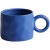 Klein Blue Irregular Hand Pinch Large Earrings Ceramic Mug Nordic Style Water Cup Cream Large Capacity Coffee Cup