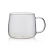 HeatResistant Windshield Washer Fluid Cup Transparent Coffee Cup with Handle Tea Cup Breakfast Milk Cup Nordic Simple