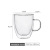 DoubleDeck Home Transparent Glass Mug Handle Scented Tea Cup Tea Cup Water Cup Milk Juice Creative Insulation Coffee Cup