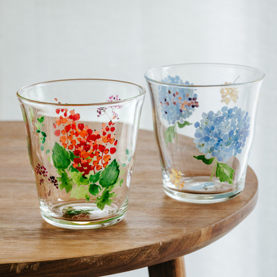 Household Heat-Resistant Glass Water Cup Household Little Daisy Tea Cup Milky Tea Cup Cool Drinks Cup Fresh Cup