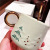 Costa Forest Snow Moon Ceramic Mug with Spoon Set Cute Light Luxury Girl Coffee Cup Japanese Style Gift Cup